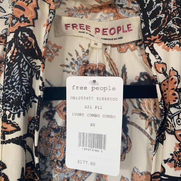 Free People Ivory floral kimono - Picture 3 of 9